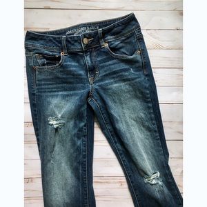 American Eagle | distressed kick boot jean | 4